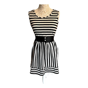 BeBop Black stripped‎ mini dress